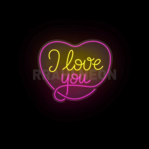 I love You symbol | RRAHI NEON FLEX LED SIGN