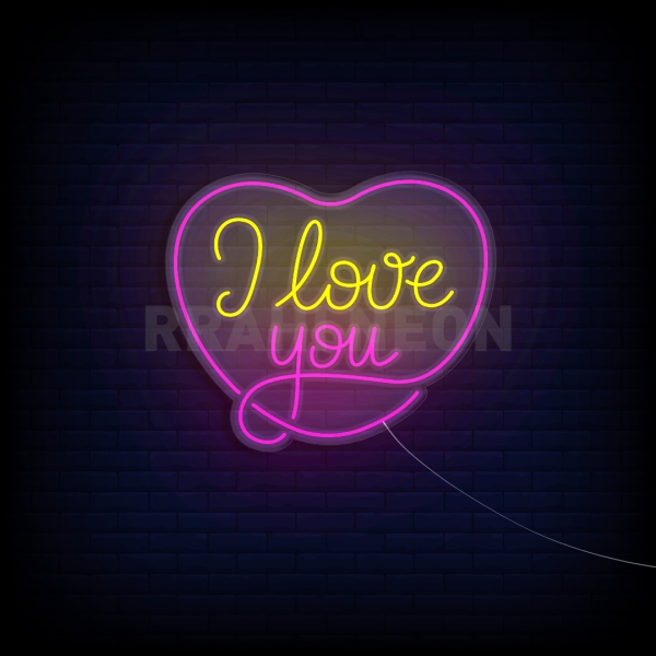 I love You symbol | RRAHI NEON FLEX LED SIGN
