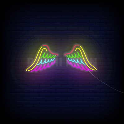 Colorful Wings | RRAHI NEON FLEX LED SIGN