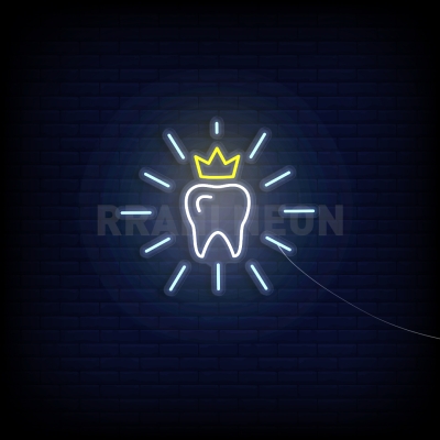 Dental Crown Symbol | RRAHI NEON FLEX LED SIGN