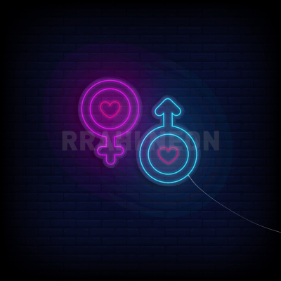 Love Sign Male & Female | RRAHI NEON FLEX LED SIGN