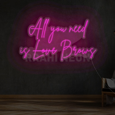 All You need is Love Lashes | RRAHI NEON Flex Led Sign