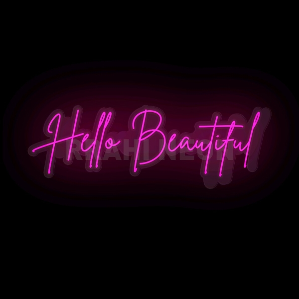 hellow beautiful | RRAHI NEON Flex Led Sign