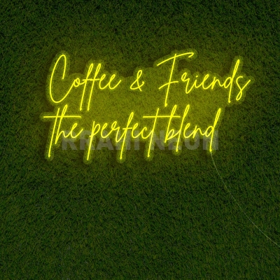 Coffee and friends, the perfect blend | RRAHI NEON Flex Led Sign