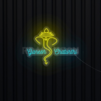 Happy Ganesh Chaturthi | RRAHI NEON Flex Led Sign