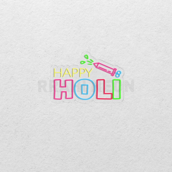 Happy Holi | RRAHI NEON Flex Led Sign
