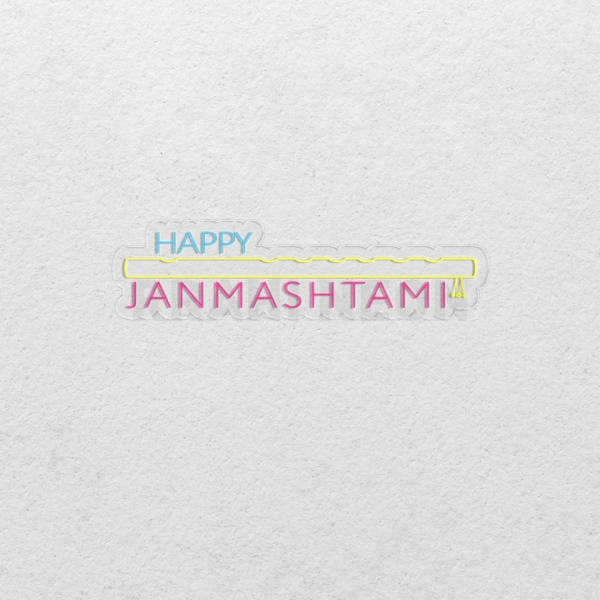 Happy Janmashtami | RRAHI NEON Flex Led Sign