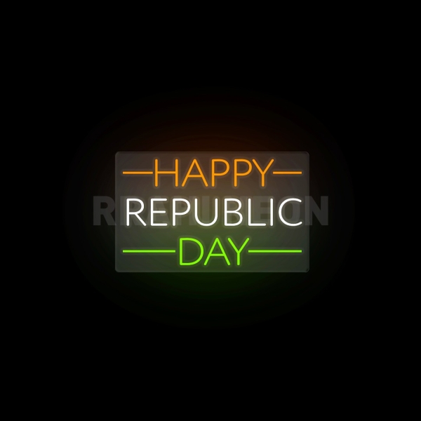 Happy Republic Day | RRAHI NEON Flex Led Sign