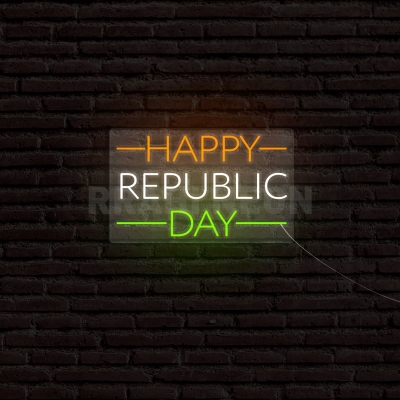 Happy Republic Day | RRAHI NEON Flex Led Sign