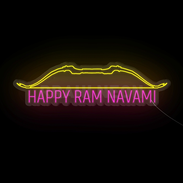 Happy Ram Navmi | RRAHI NEON Flex Led Sign