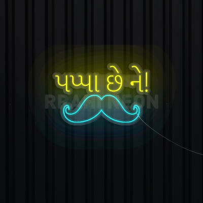 Pappa chhe ne | RRAHI NEON Flex Led Sign
