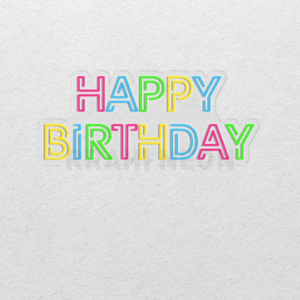 Happy Birthday | RRAHI NEON Flex Led Sign