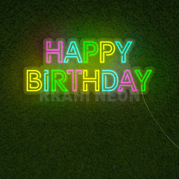Happy Birthday | RRAHI NEON Flex Led Sign