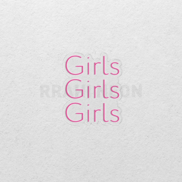 Girls Girls Girls | RRAHI NEON Flex Led Sign