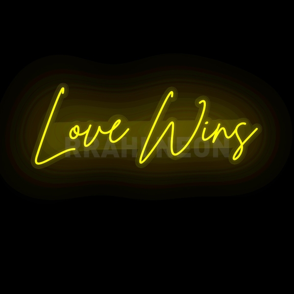 Love Wins | RRAHI NEON Flex Led Sign