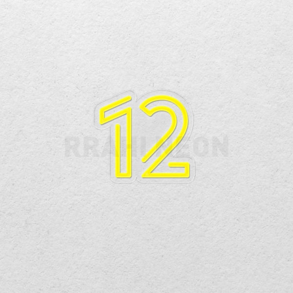 Number 12 | RRAHI NEON Flex Led Sign