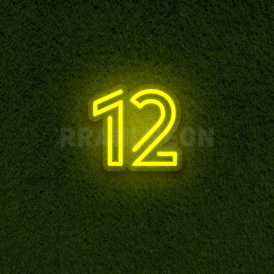 Number 12 | RRAHI NEON Flex Led Sign