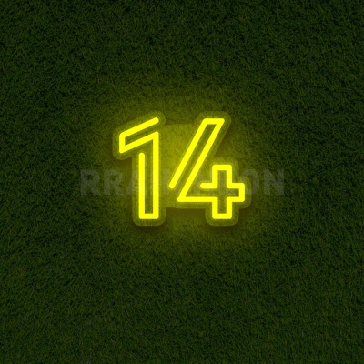 Number 14 | RRAHI NEON Flex Led Sign