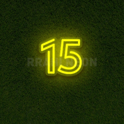 Number 15 | RRAHI NEON Flex Led Sign