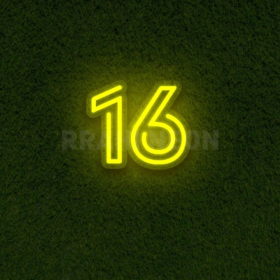 Number 16 | RRAHI NEON Flex Led Sign
