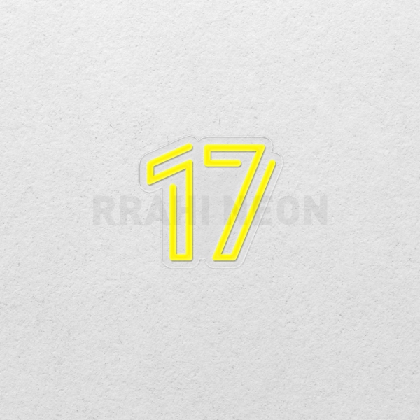 Number 17 | RRAHI NEON Flex Led Sign