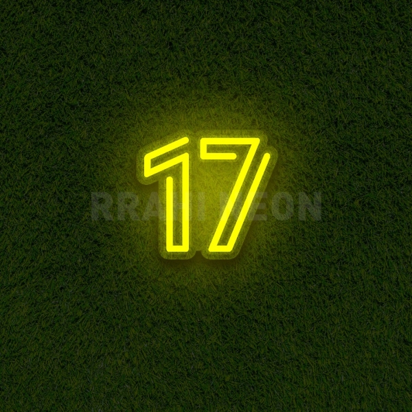 Number 17 | RRAHI NEON Flex Led Sign