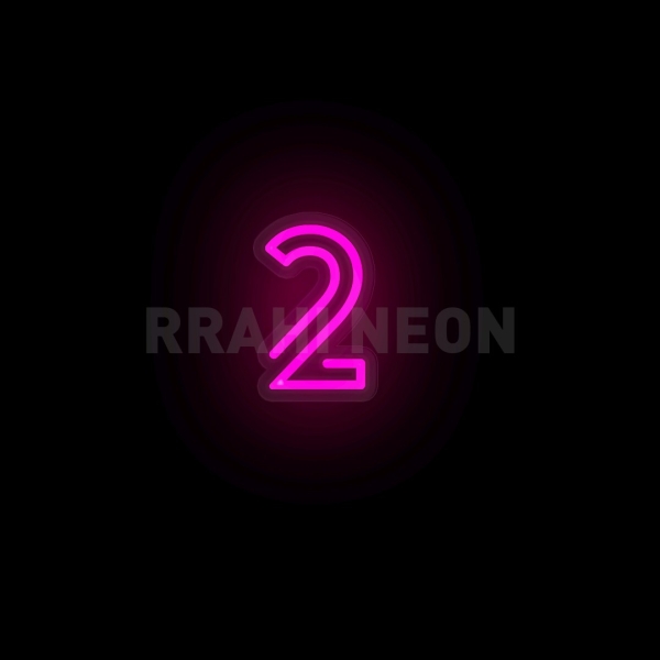 Number 2 | RRAHI NEON Flex Led Sign