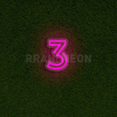 Number 3 | RRAHI NEON Flex Led Sign