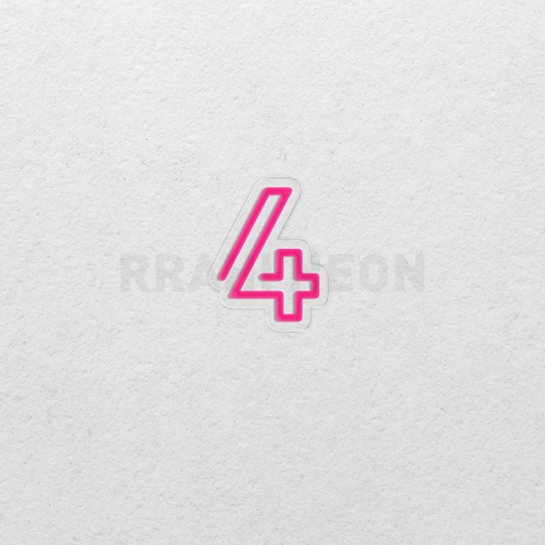 Number 4 | RRAHI NEON Flex Led Sign