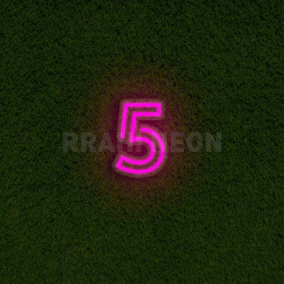 Number 5 | RRAHI NEON Flex Led Sign