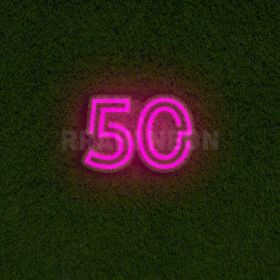 Number 50 | RRAHI NEON Flex Led Sign