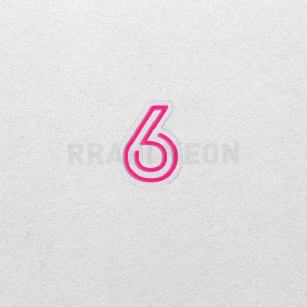 Number 6 | RRAHI NEON Flex Led Sign