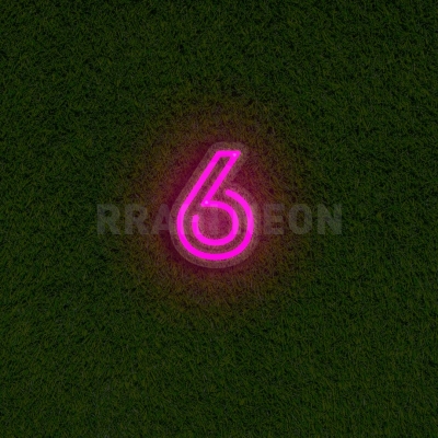 Number 6 | RRAHI NEON Flex Led Sign