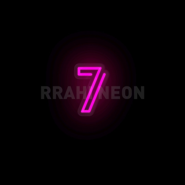 Number 7 | RRAHI NEON Flex Led Sign