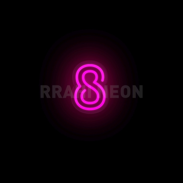 Number 8 | RRAHI NEON Flex Led Sign