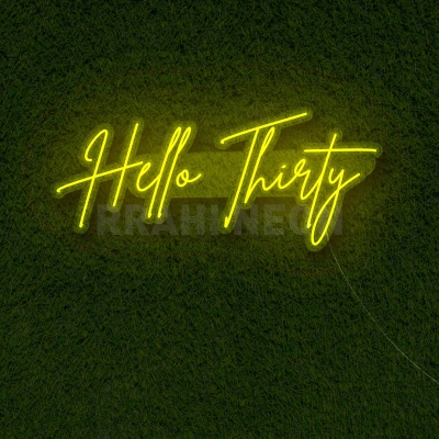 Hello Thirty | RRAHI NEON Flex Led Sign
